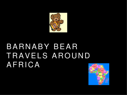 Barnaby Bear travels around Africa