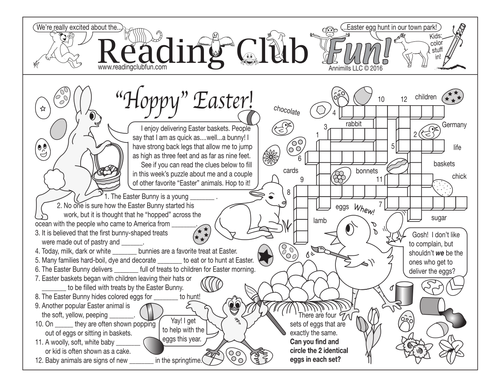 Hoppy Easter (Traditions) Two-Page Activity Set