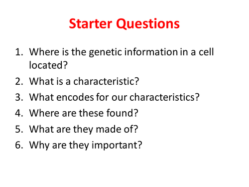 Chromosomes & Mitosis - NEW GCSE