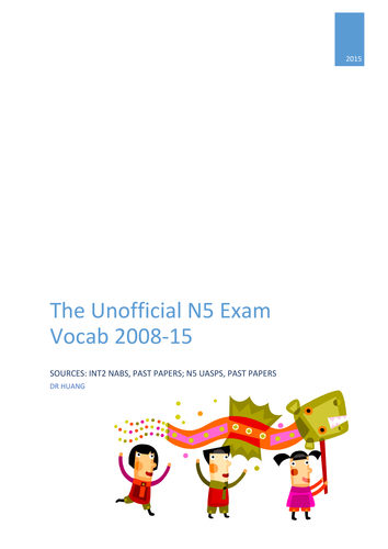 National 5 Exam Vocabulary_Family and Friends