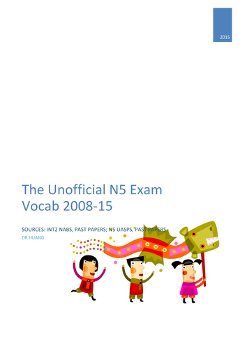 National 5 Exam Vocab_Lifestyle