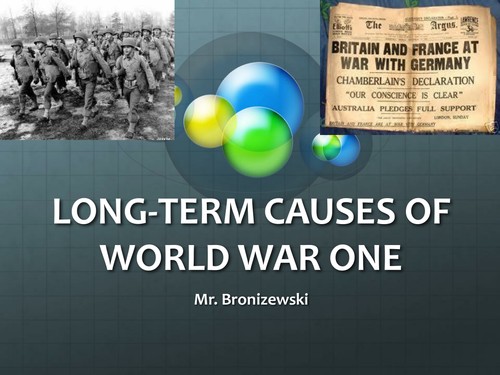 Journey's End and Background information to War