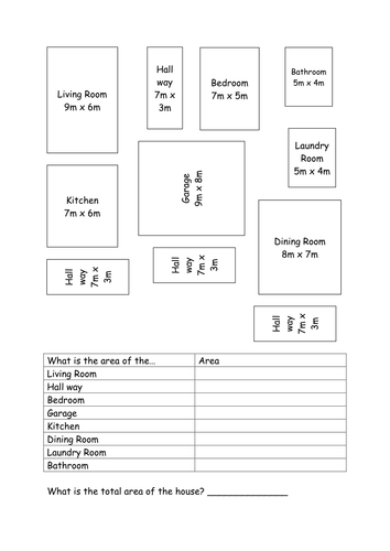 Area Of Compound Shapes Floor Plan Teaching Resources