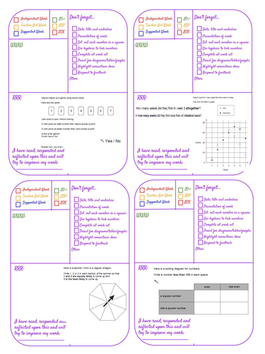 WWW/RRR - Marking Response Stickers inc. SATs Challenge - Data Handling Set