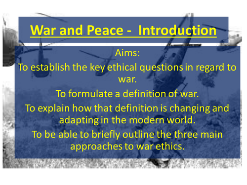 War and Peace OCR AS-Level