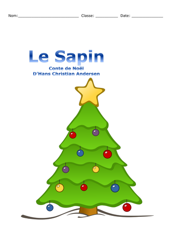 French: Christmas Story  - Le Sapin by Hans Christian Andersen