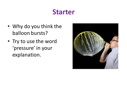 Pressure in gases - NEW KS3