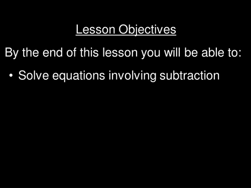 Balancing Equations with subtraction (interactive balancing)