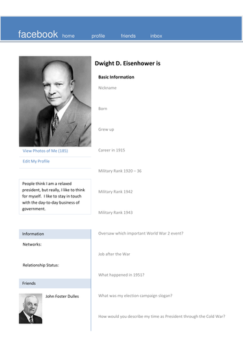 Eisenhower Facebook Page