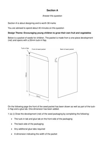 AQA Graphic Products section A practice 2016 examination (3 of 3)