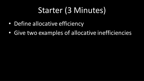 Market Failure with Interactive Exam Questions