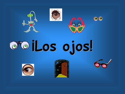 Spanish Teaching Resources. PowerPoint Presenting Eye Colours