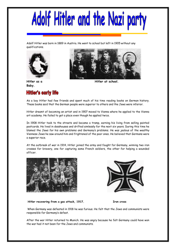 Hitler and the Nazi Party