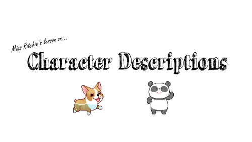 KS2: Character Description (Adjectives) (POSSIBLE INTERVIEW LESSON)