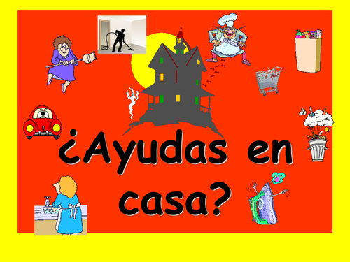 Spanish Teaching Resources. Household chores + Present Tense PowerPoint
