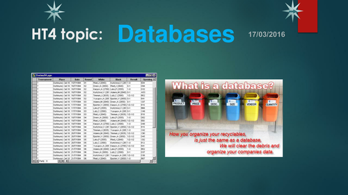 Databases - Short topic 