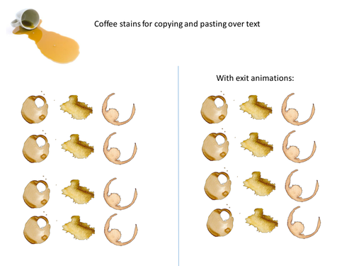 MFL Coffee Stain Translation Activity Template