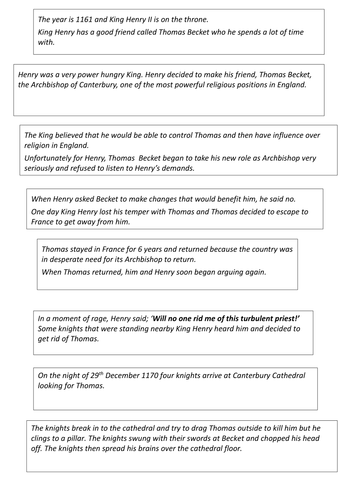 Becket Interpretations lesson
