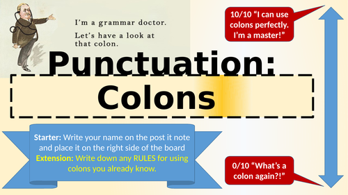 how to use a colon in creative writing