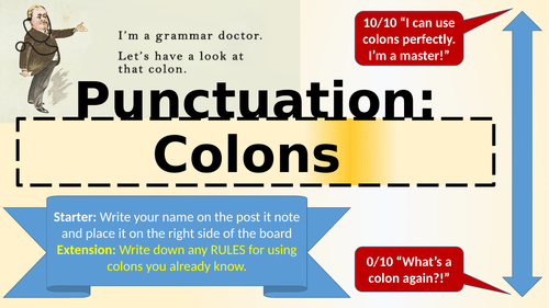 Colon - Punctuation and SPaG lesson