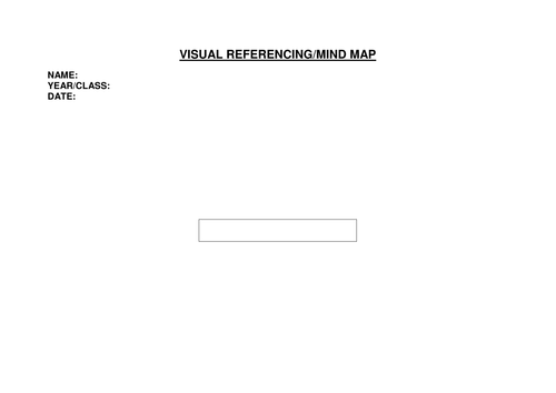 VISUAL REFERENCE/MIND MAP