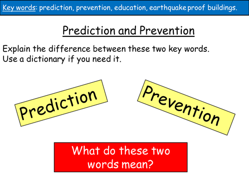 Lesson 6 Prediction and Prevention 