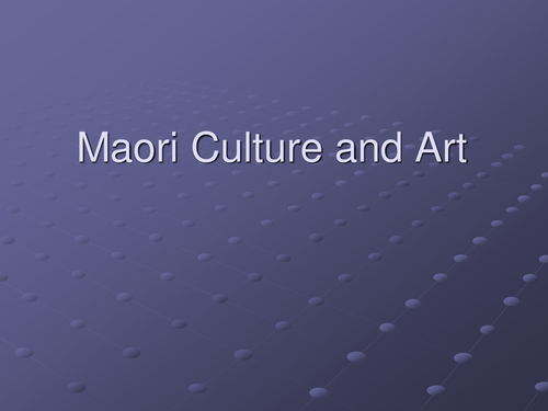 Maori art and culture