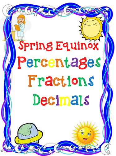 Spring Fractions, Decimals, & Percents