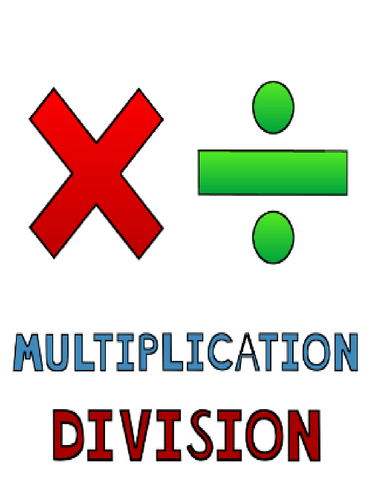multiplication and division revision year1/2