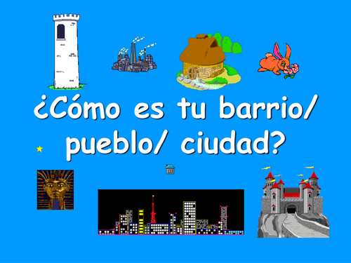 Spanish Teaching Resources. Adjectives To Describe Towns & Villages.