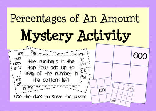 Calculating Percentages - Activities & Puzzles