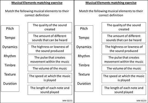 elements-of-music-matching-exercise-graphical-score-notation-grid