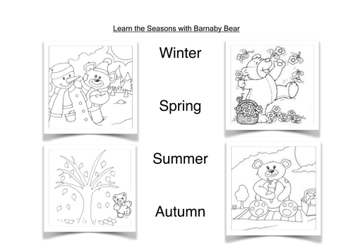 Barnaby Bear and the Four Seasons by loretolady - Teaching ...