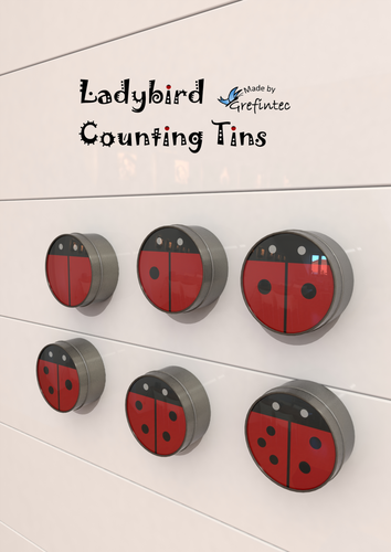 Ladybird Counting Tins Numbers 0-5 (early numeracy resource)