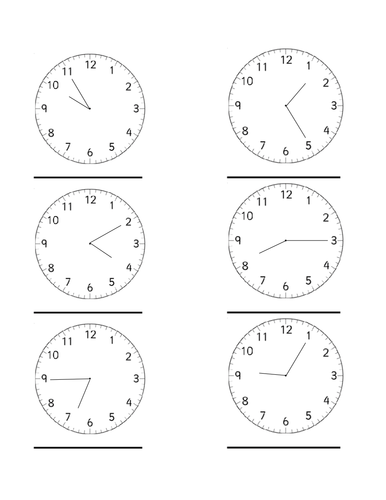 Year 2 standard at greater depth - 5 minute intervals on a clock by ...