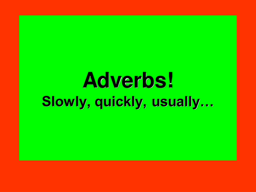 Spanish Teaching Resources. Adverbs PowerPoint Presentation