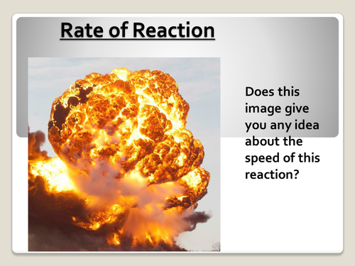 AQA Additional Chemistry C2.4 Reaction Rate Lesson Plan 
