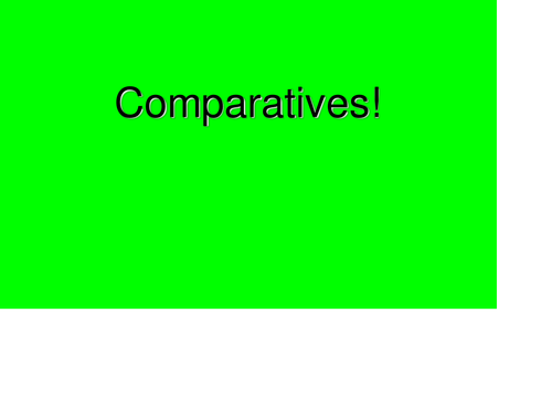 Spanish Teaching Resources. The Comparative PowerPoint Presentation