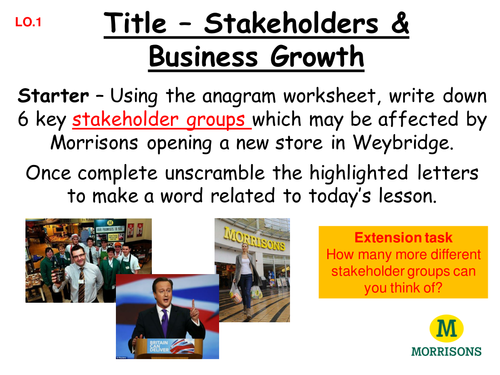 Stakeholders GCSE Business