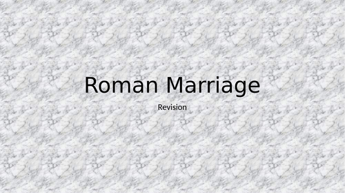 Roman Social Life 