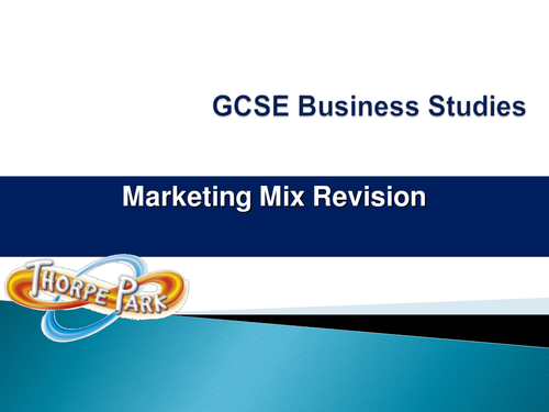 Marketing Mix Revision Activity for GCSE Business