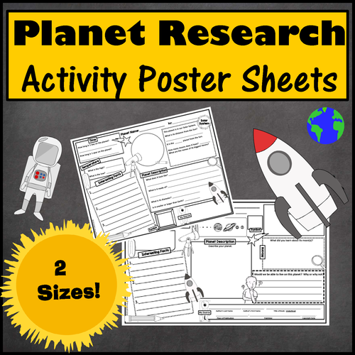 Planet Activity Sheet Posters