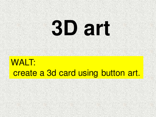 Button art - make a card