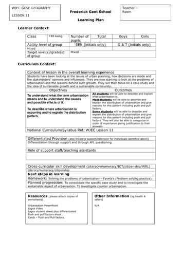 Urbanisation in Lagos