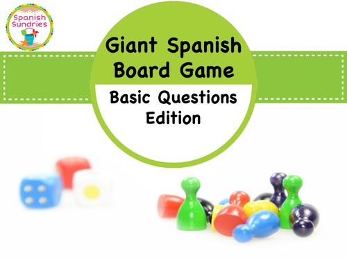 GIANT Board Game - Basic Spanish Questions