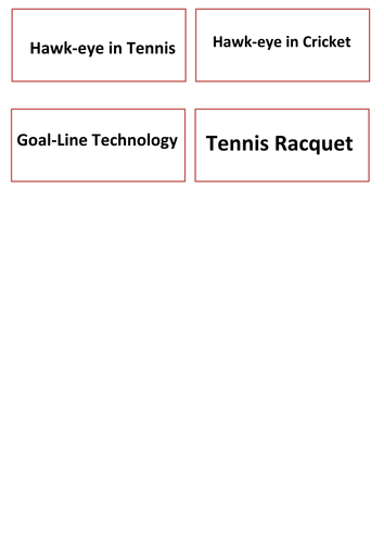 Technological Developments in Sport