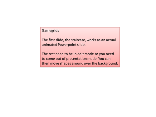 Game Grids for Classroom Learning (ppt version)