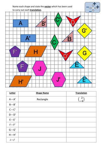 Shapes and Translations Extension Task | Teaching Resources