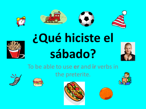 Spanish Teaching Resources. PowerPoint: -er & -ir Verbs Preterite.