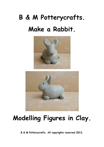 Clay modelling. Make a Rabbit.